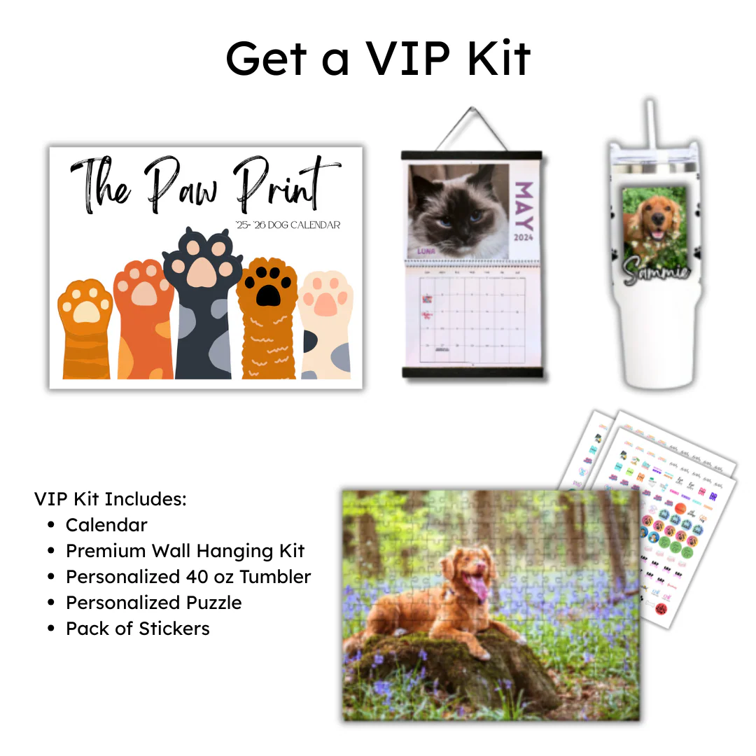 🐾 September 2025 - August 2026 Paw Print Dog Calendar 🗓️ - Image 3