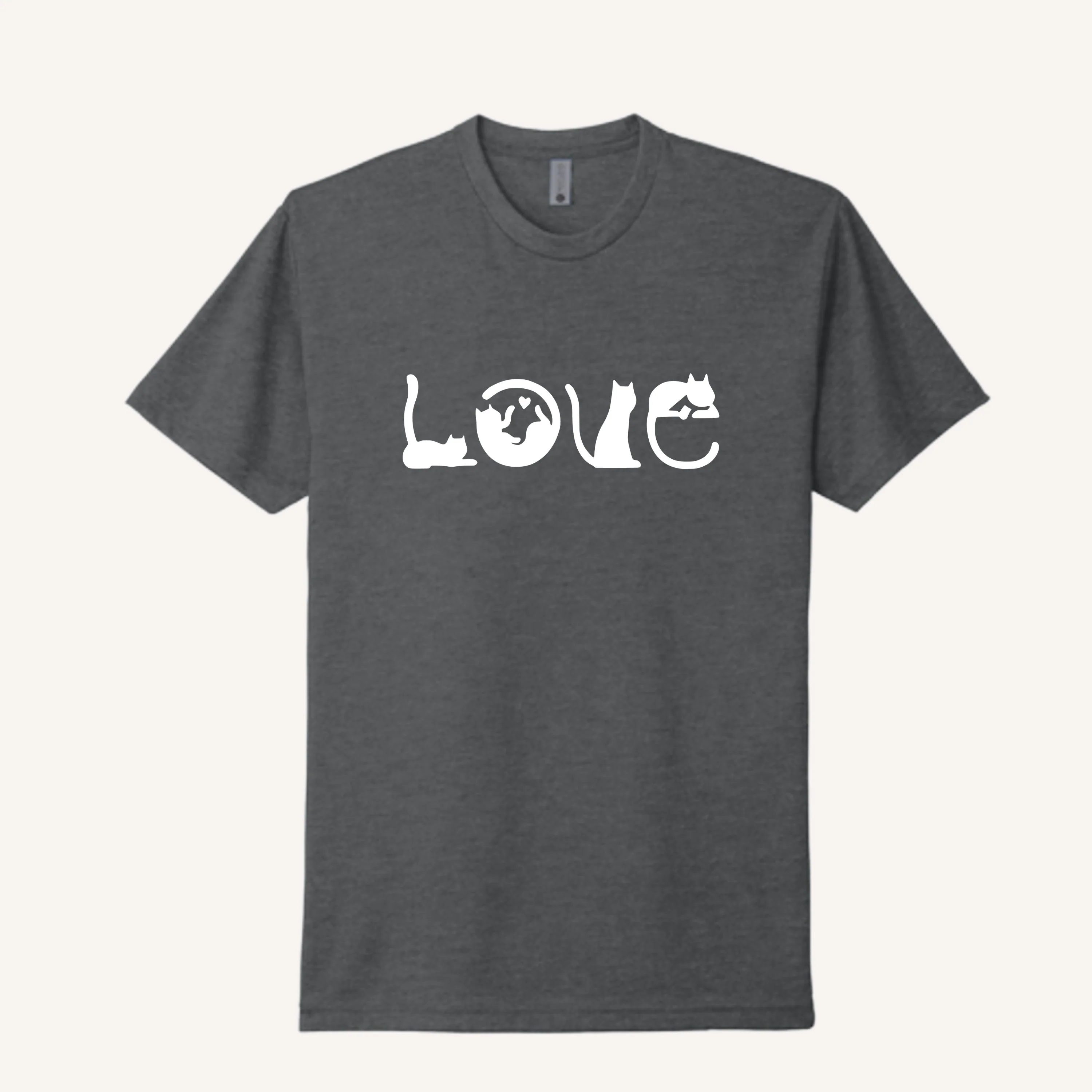Cat Pose LOVE T-Shirt - Image 3