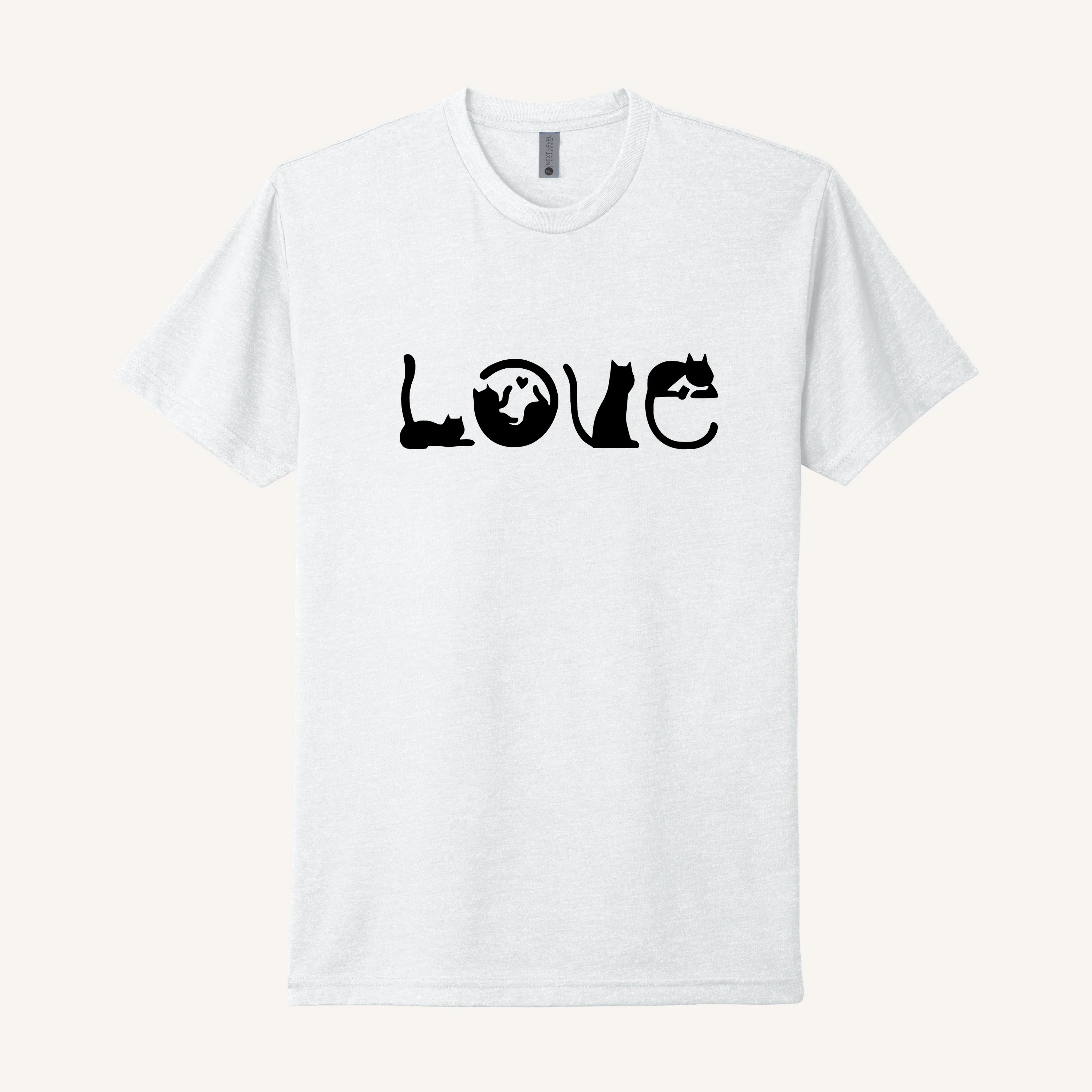 Cat Pose LOVE T-Shirt - Image 5