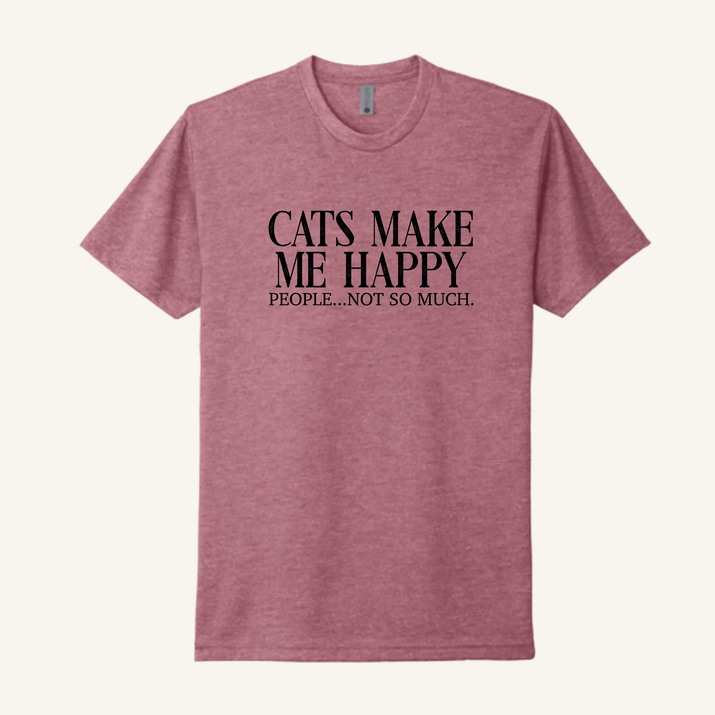 Cats Make Me Happy T-Shirt - Image 2
