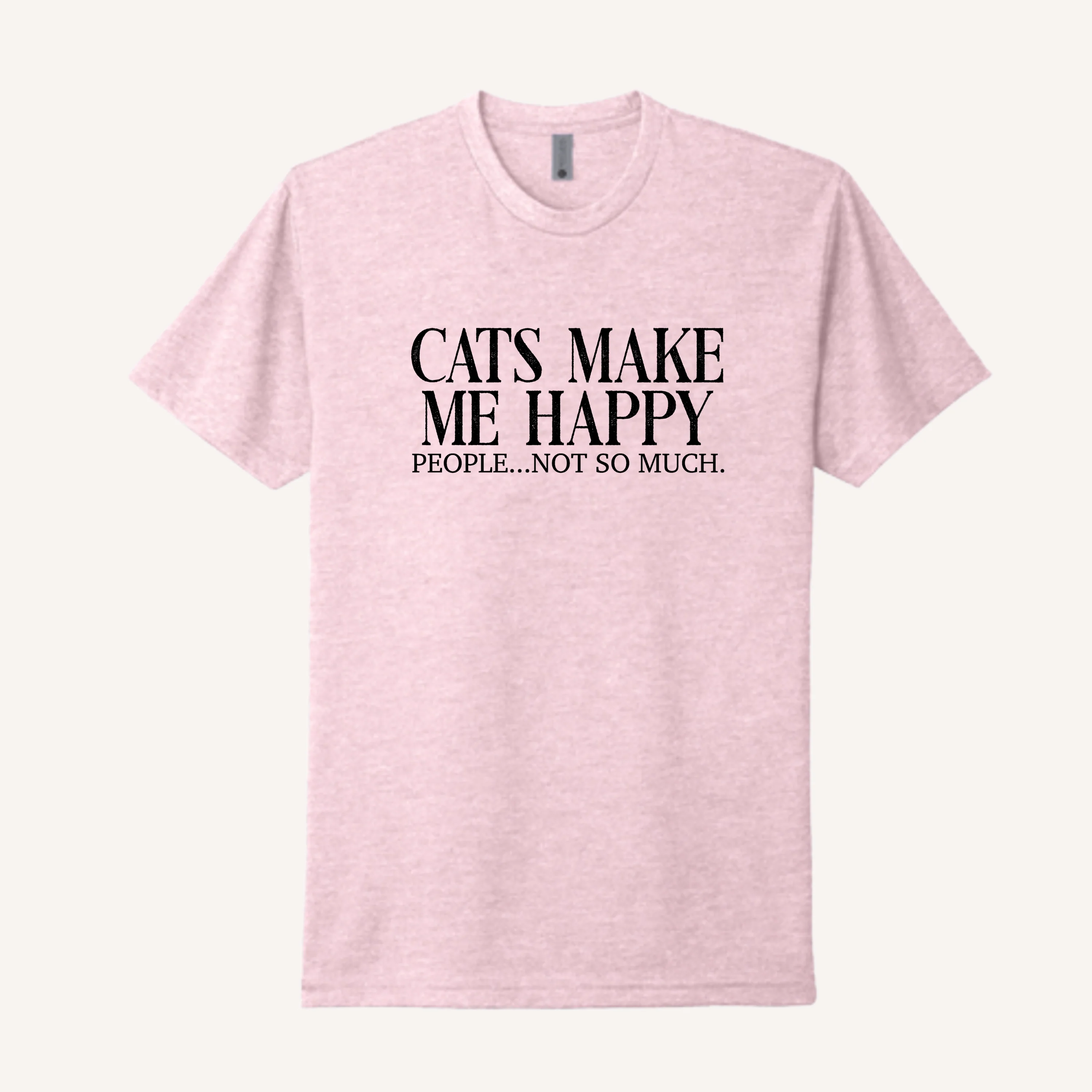 Cats Make Me Happy T-Shirt - Image 3