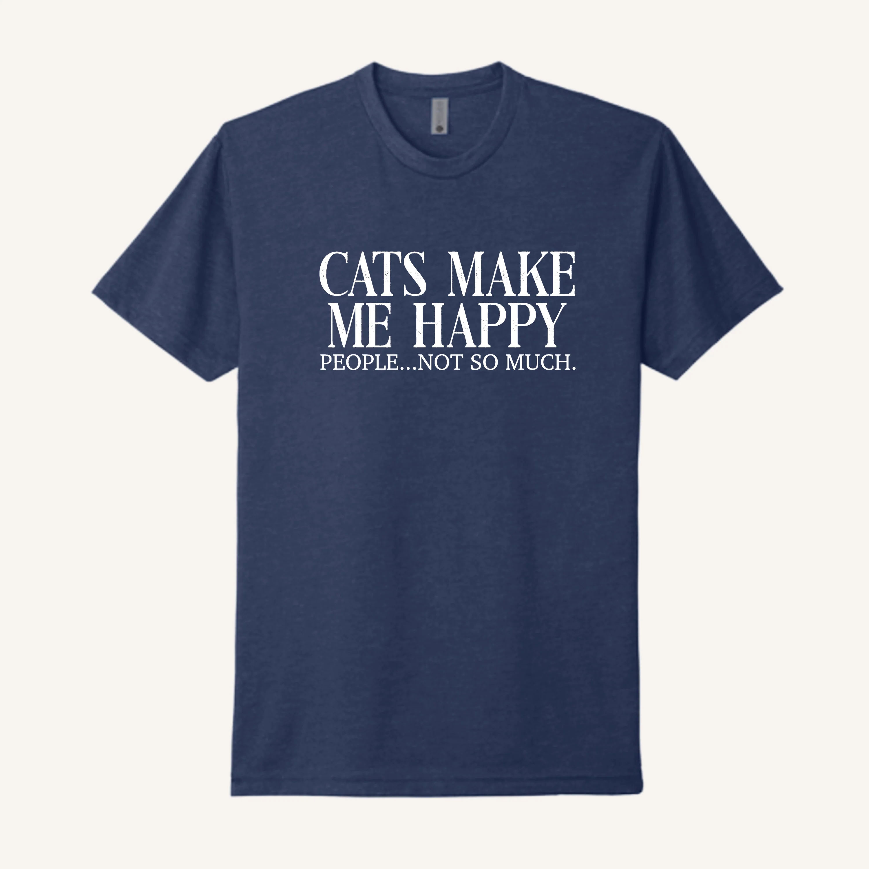 Cats Make Me Happy T-Shirt - Image 6