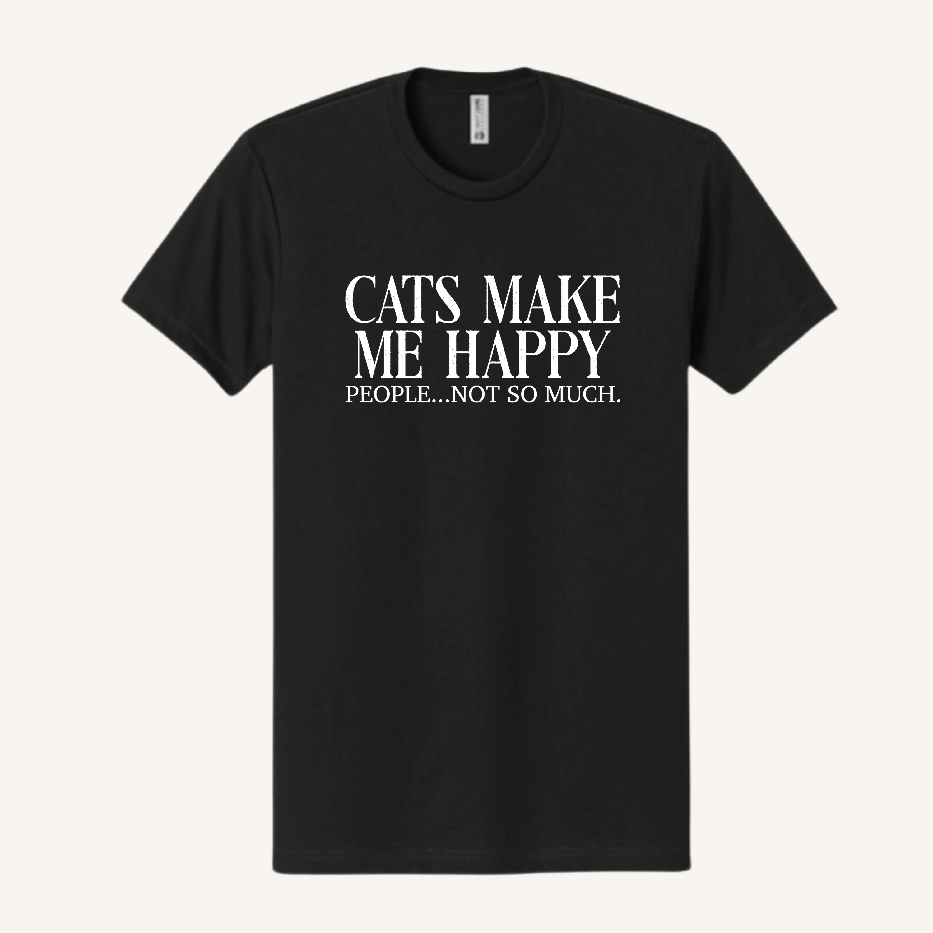 Cats Make Me Happy T-Shirt - Image 8