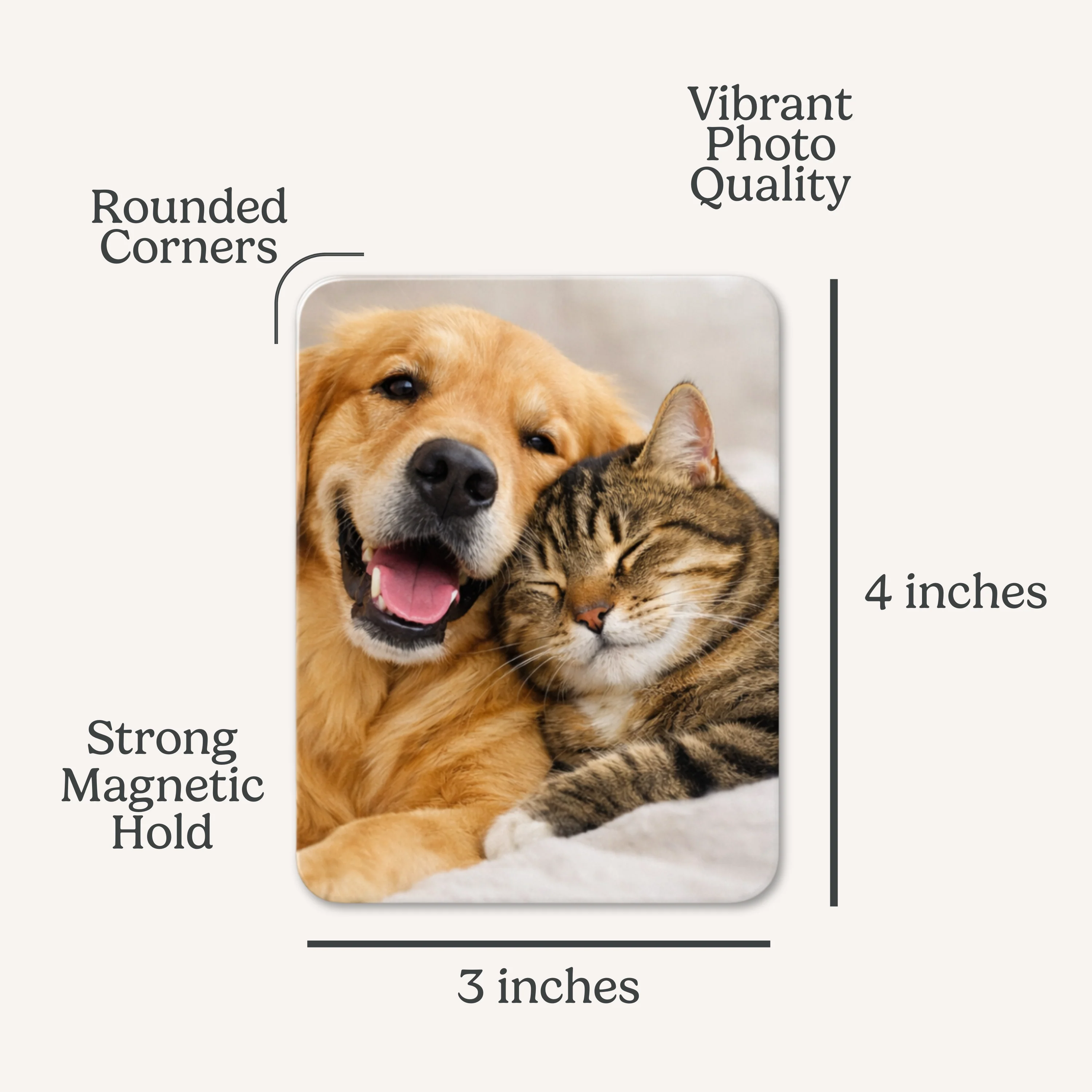 Personalized Photo Magnet 3"x4" - Image 3