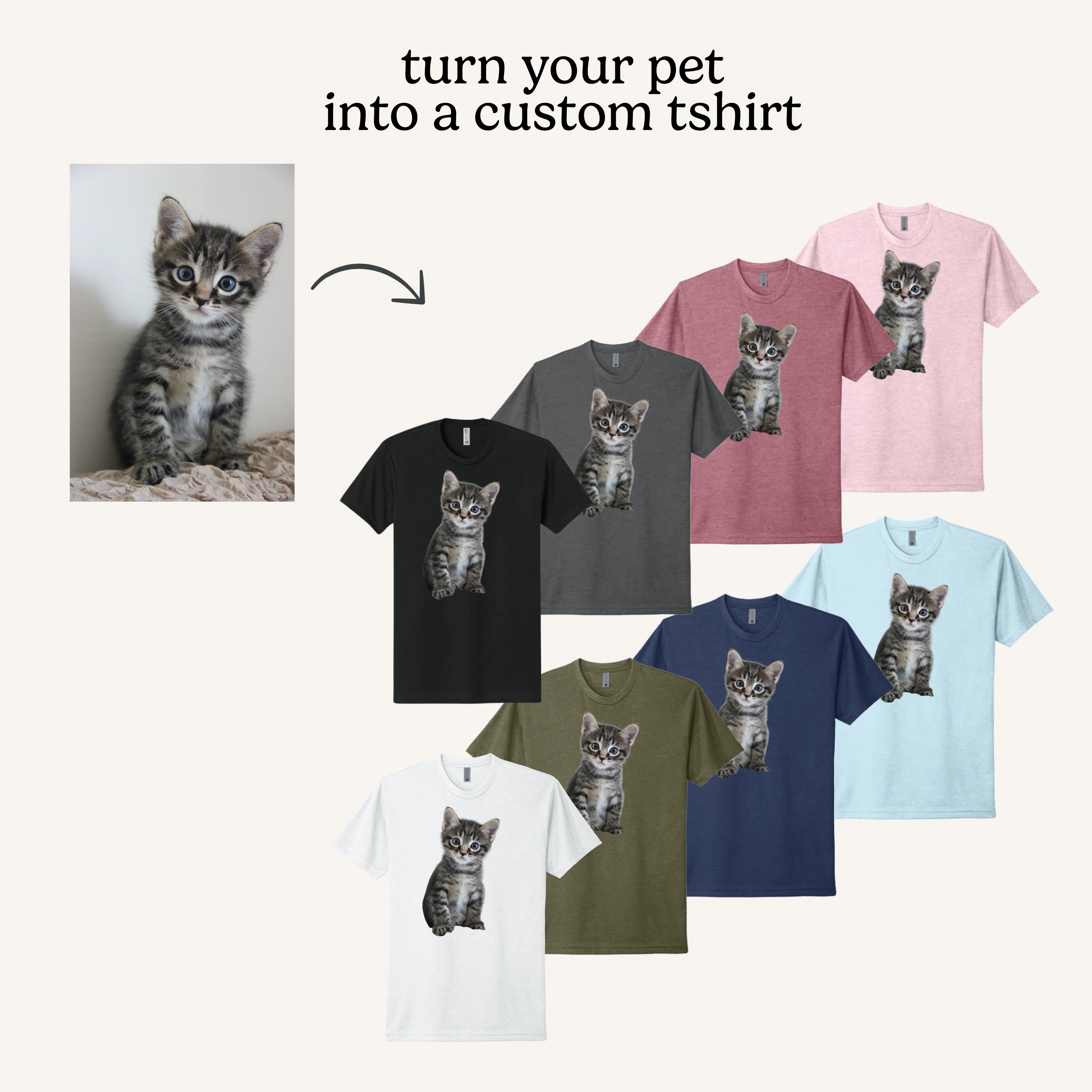 Custom Pet Photo T-Shirt - Image 11