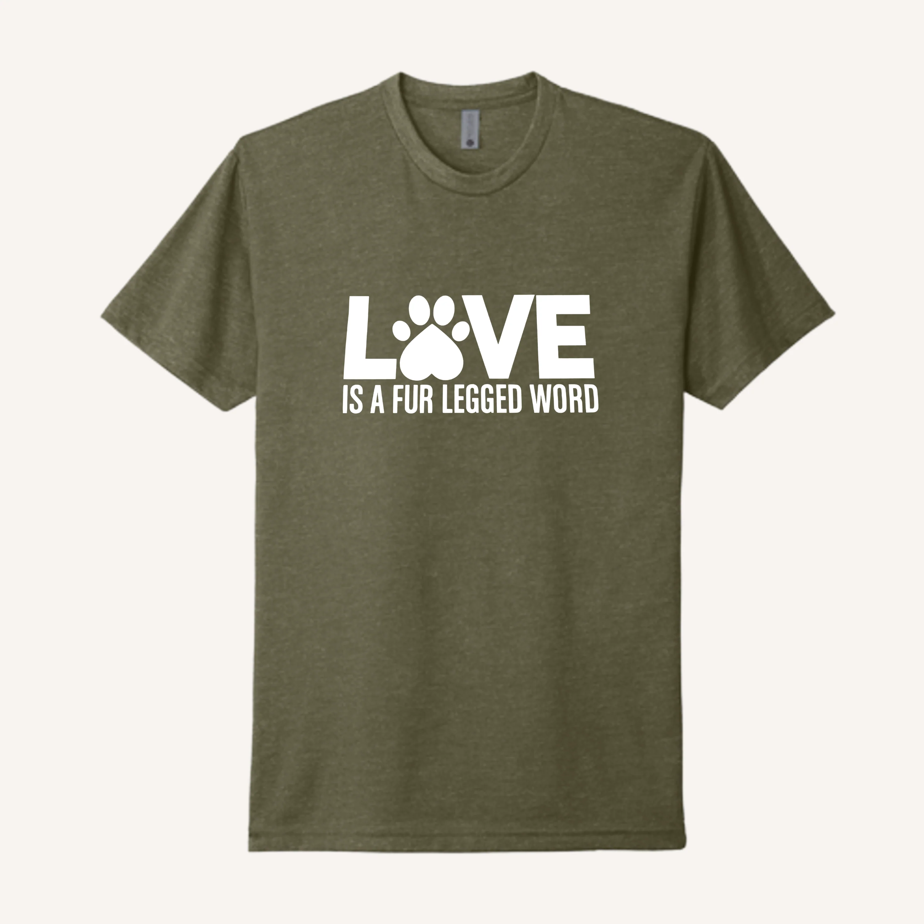 Love is a Fur-Legged Word T-Shirt - Image 5