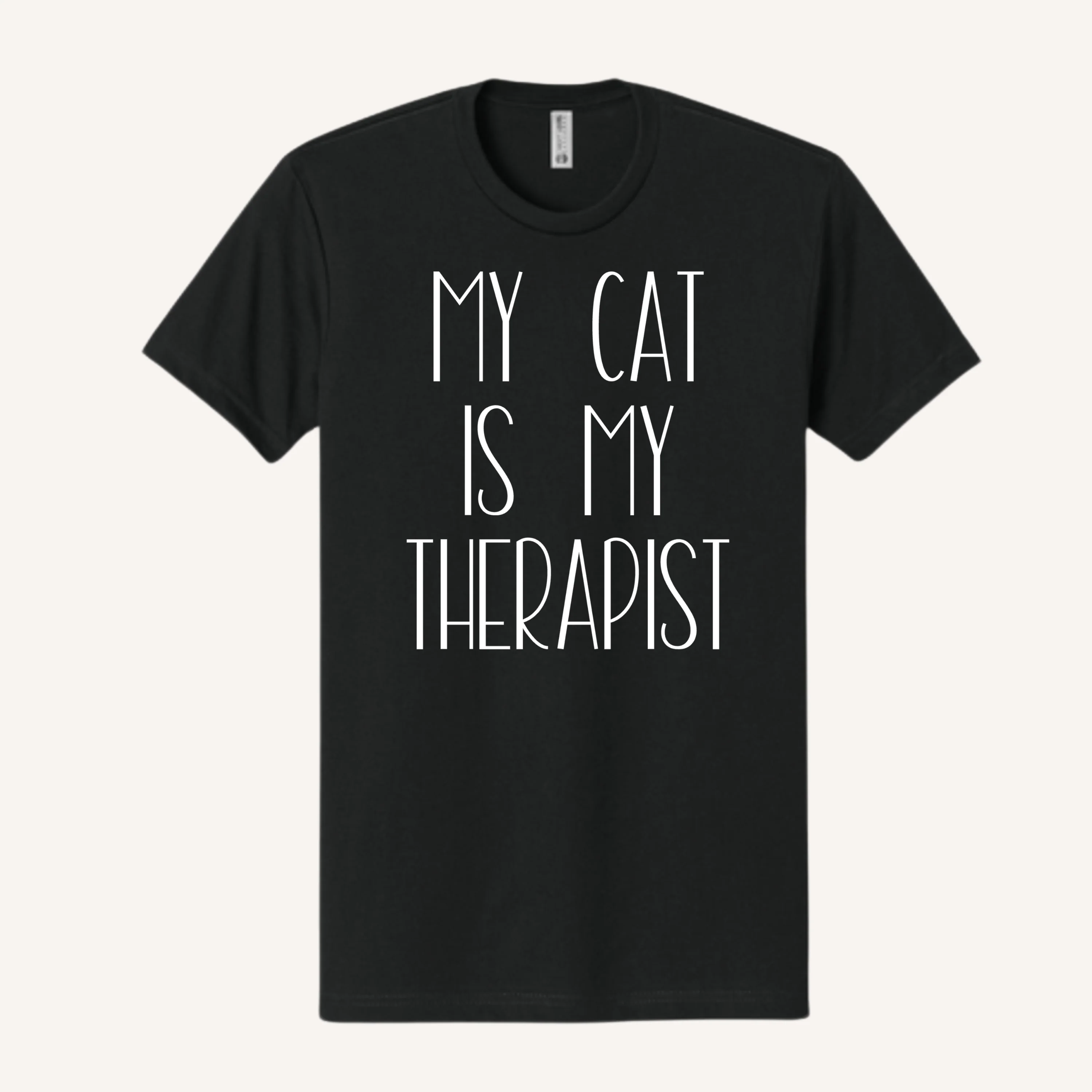 My Cat is my Therapist T-Shirt - Image 5