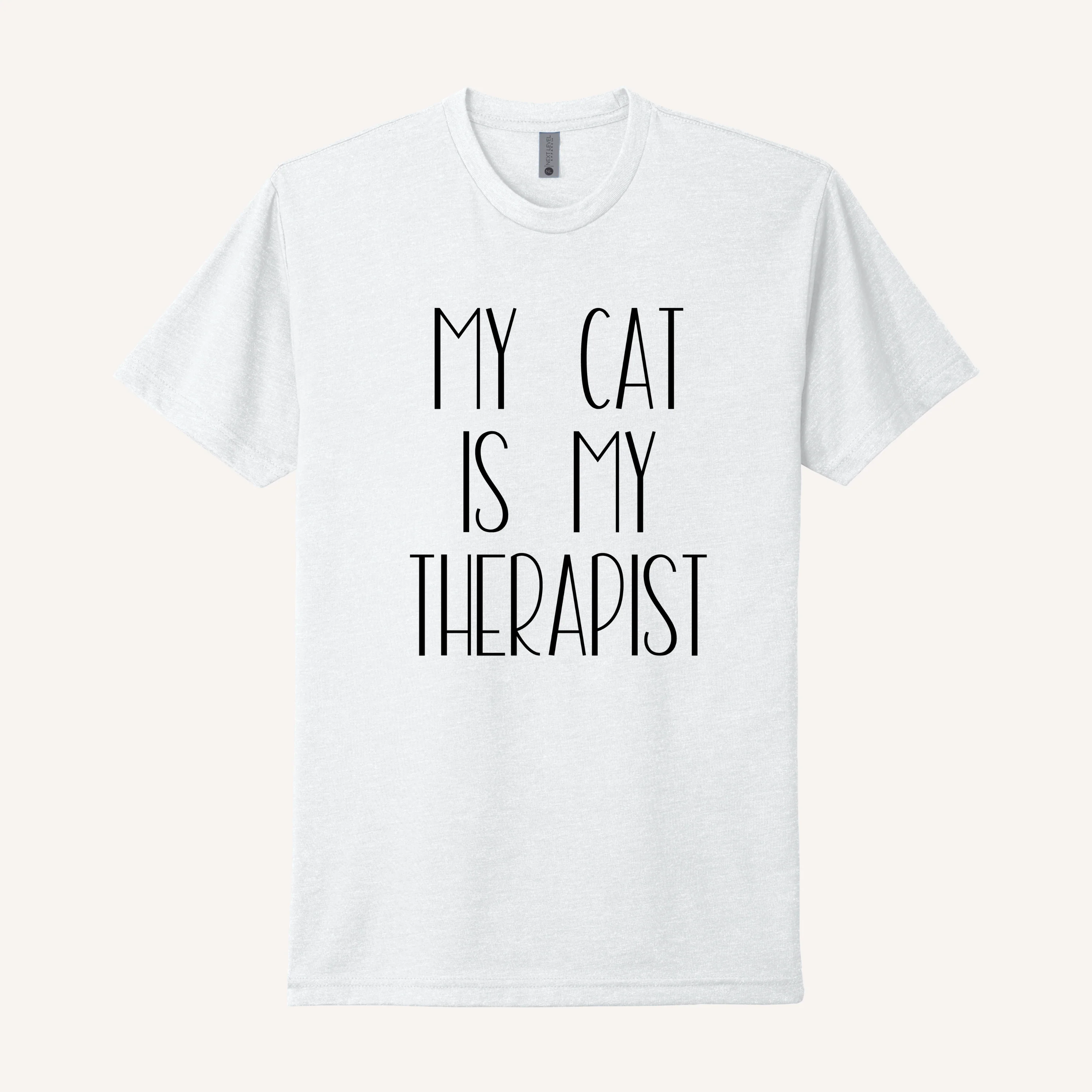 My Cat is my Therapist T-Shirt - Image 6