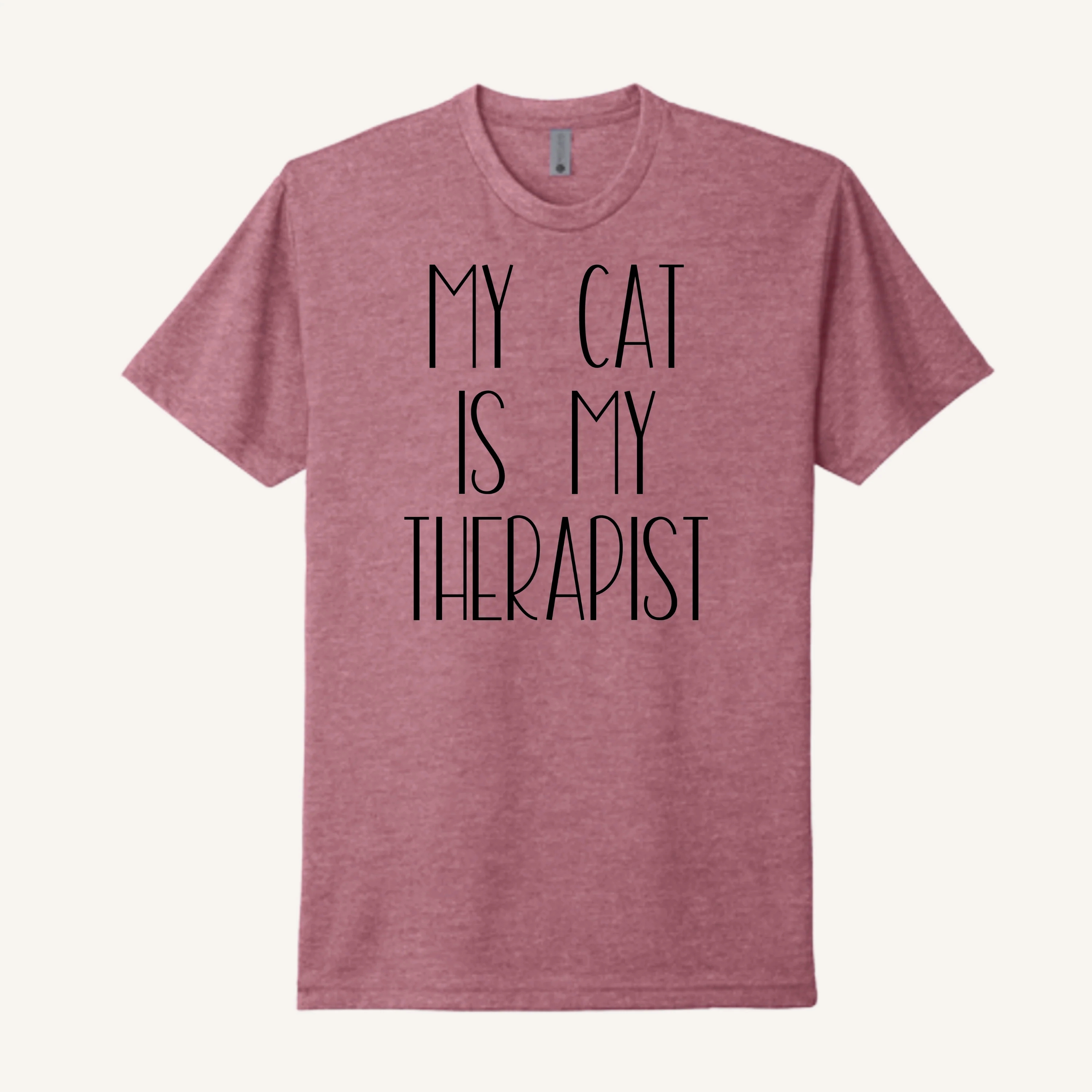 My Cat is my Therapist T-Shirt - Image 8