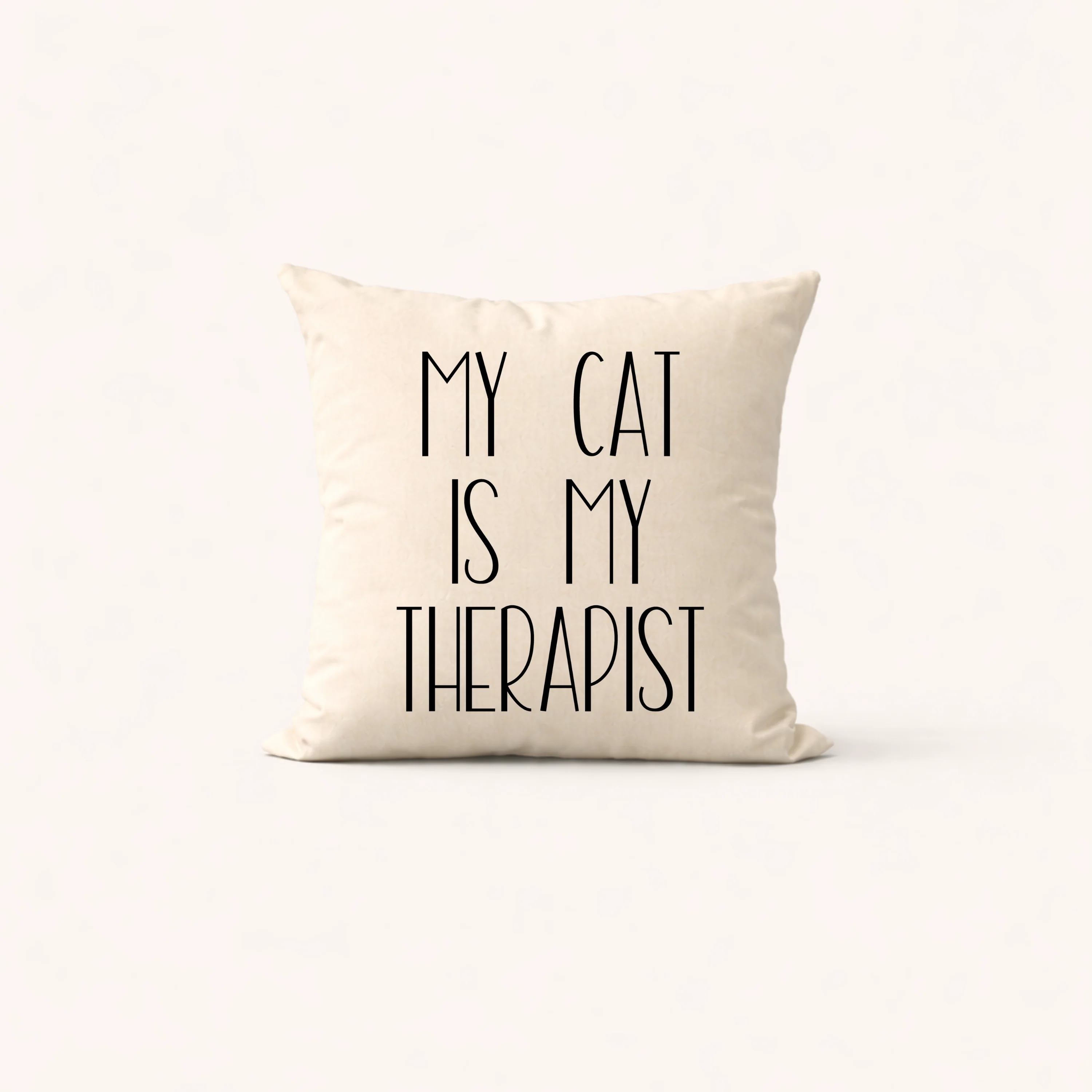 My Cat is My Therapist Tote Bag, Pillow Cover or Blanket – Pet Lover Gift - Image 5