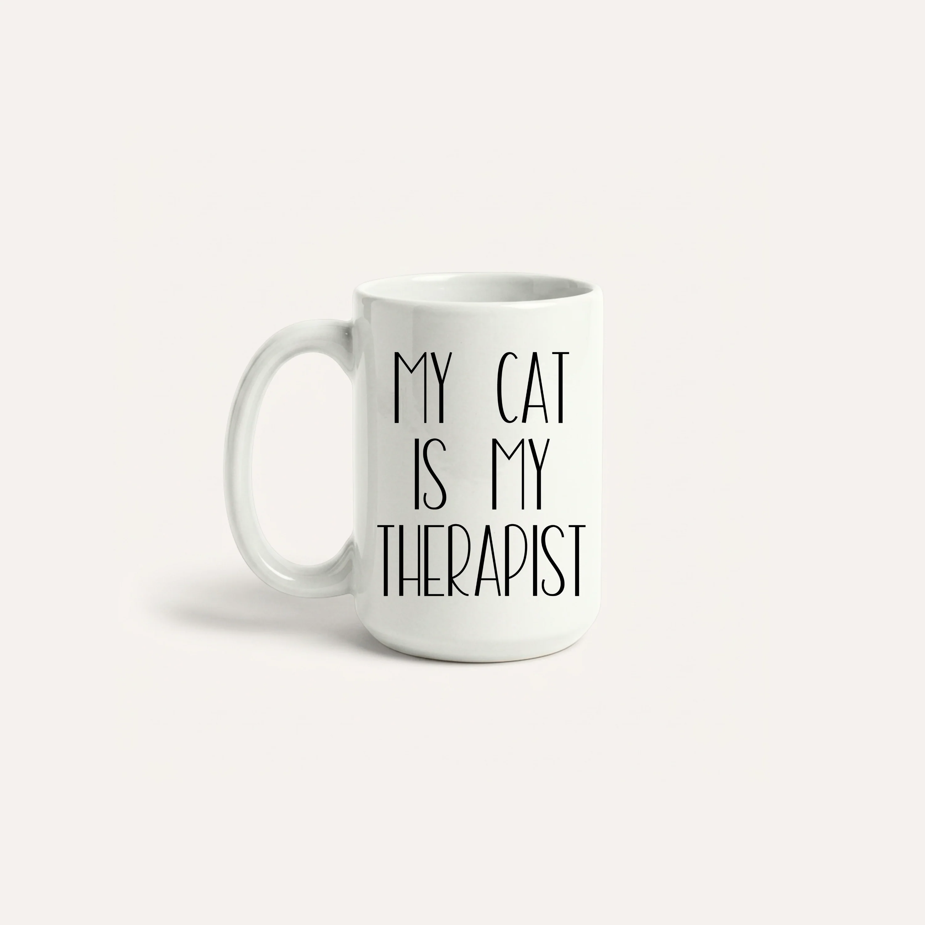 My Cat is My Therapist Tumbler or Coffee Mug – Pet Lover Gift - Image 2