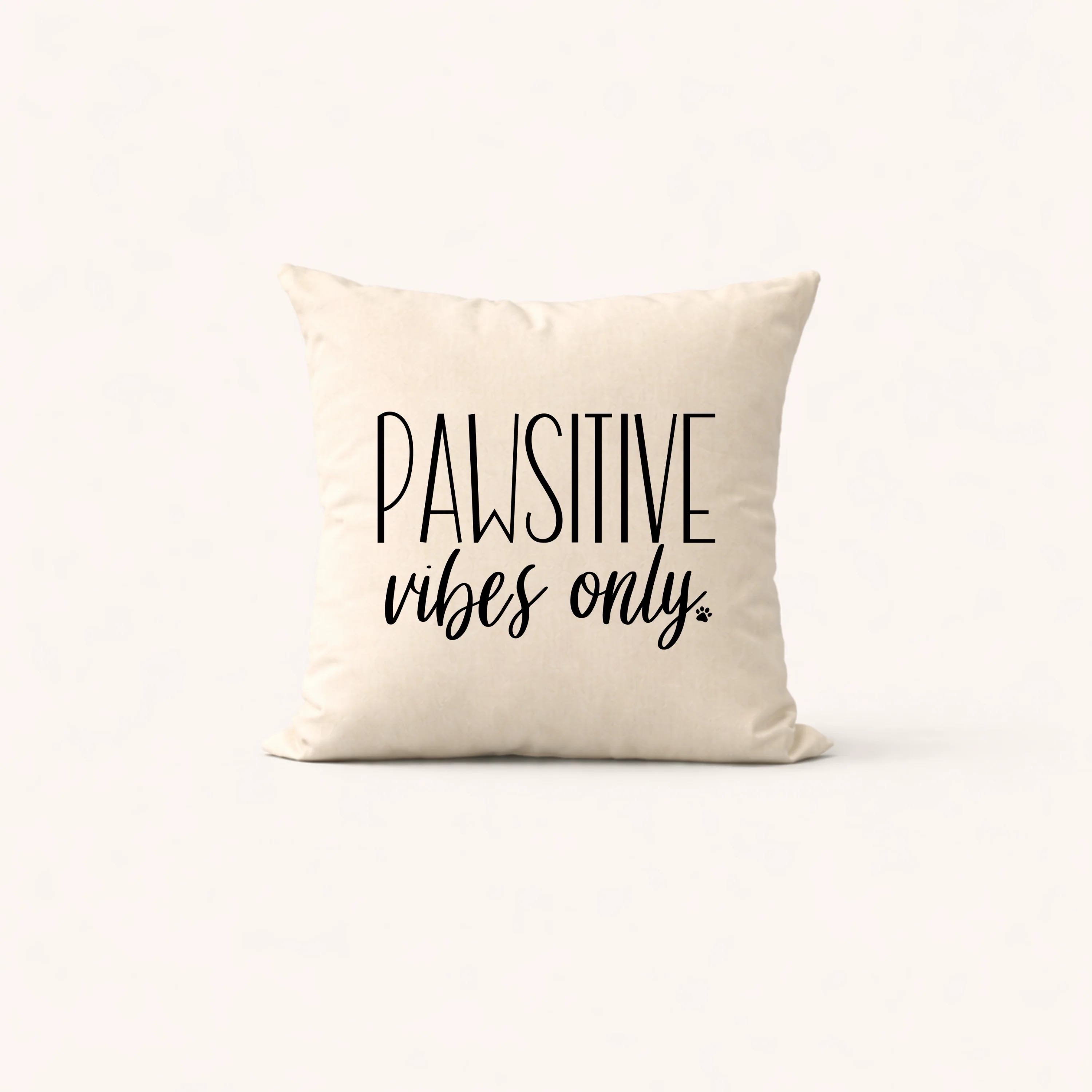 Pawsitive Vibes Only Tote Bag, Pillow Cover or Blanket – Pet Lover Gift - Image 4