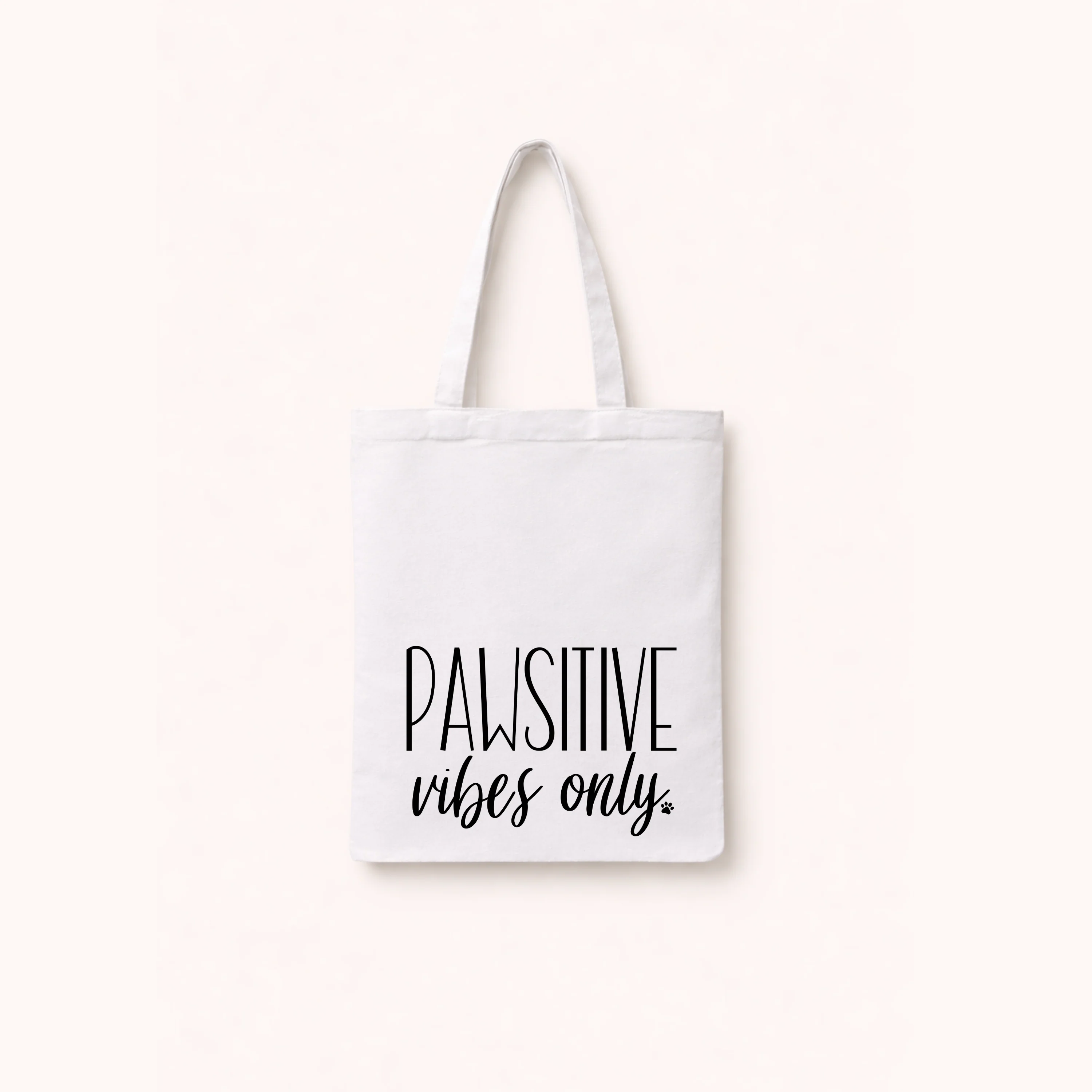 Pawsitive Vibes Only Tote Bag, Pillow Cover or Blanket – Pet Lover Gift - Image 5