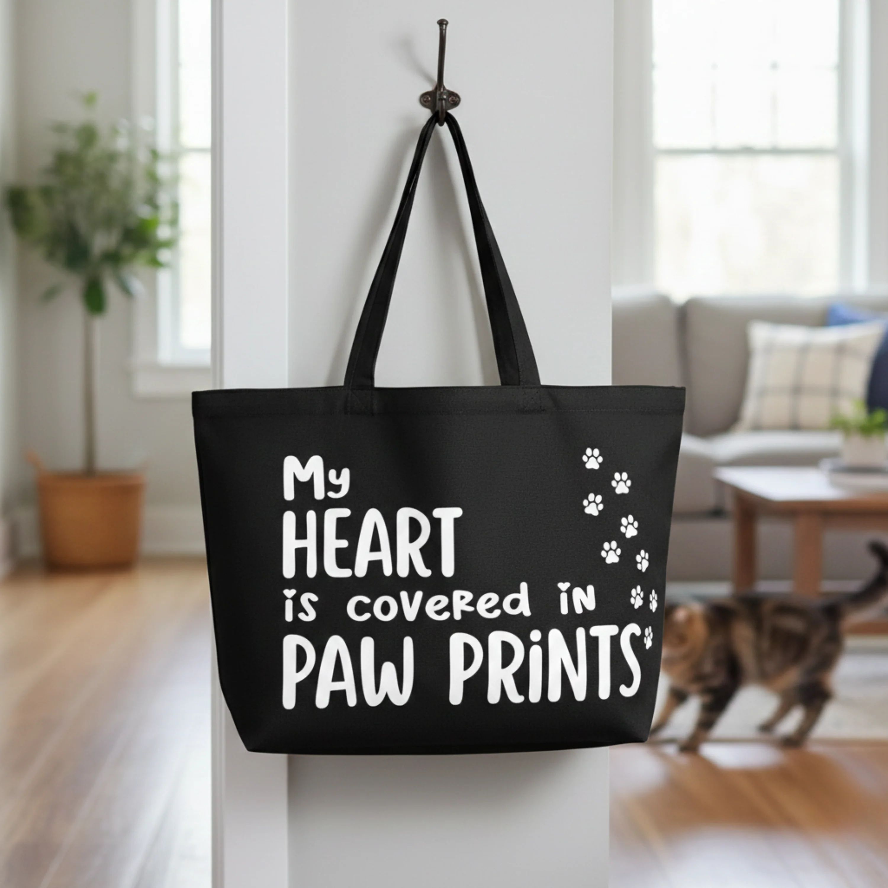 Pet Lover Canvas Tote Bag - Image 3